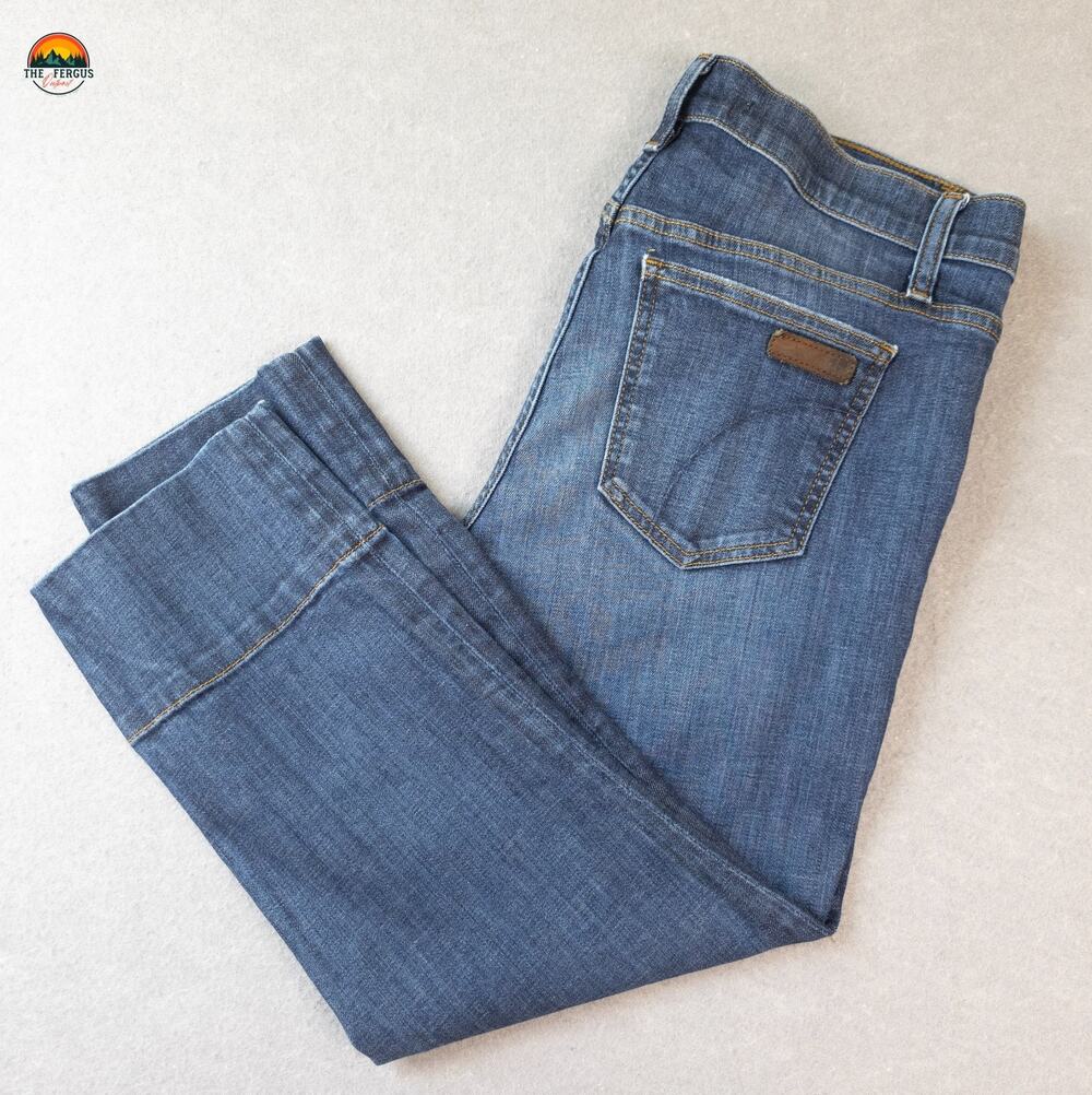 Joe's Cropped Jeans Blue Medium Wash Skinny Leg Denim Pockets Women's Size 32